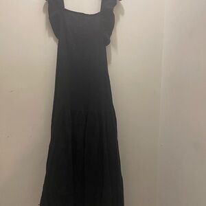 chinese dress ladies Tiered Linen Maxi Dress Extra Small main image 1